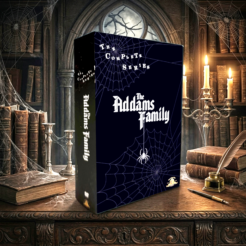 The Addams Family Complete Series DVD, 9 Disc Box Set, Classic TV Comedy, Original Addams Family, Retro Television Collection