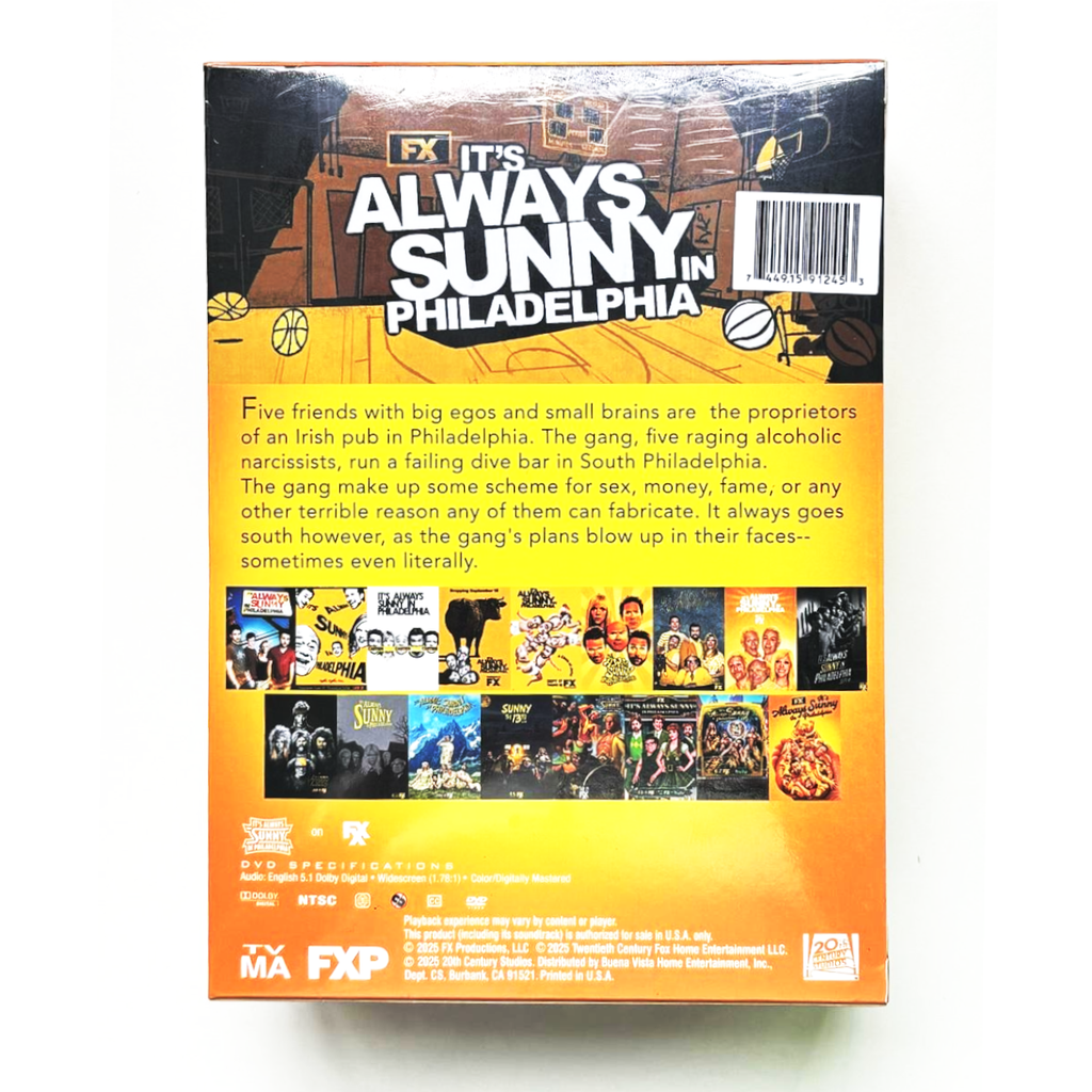 It's Always Sunny in Philadelphia Complete Series DVD Box Set - Seasons 1–17 Collection - 36 Discs - Comedy TV Series