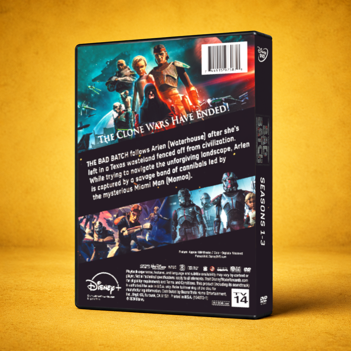 Star Wars The Bad Batch Seasons 1-3 Complete Bundle DVD Set (10 DVDs) | Collector’s Edition Sci-Fi Gift