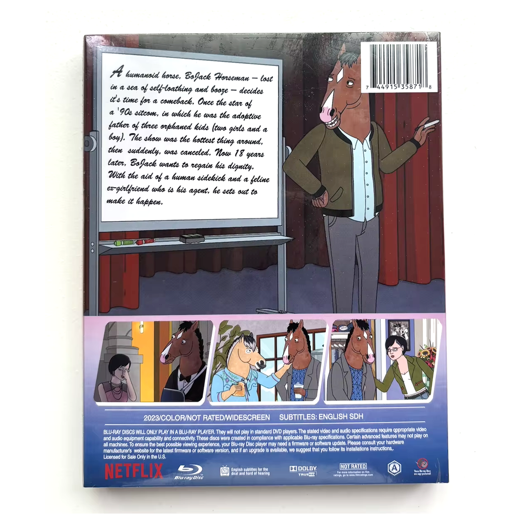 BoJack Horseman Complete Series Blu-ray Box Set - Seasons 1-6 Collection - TV Comedy Animation Collector's Edition