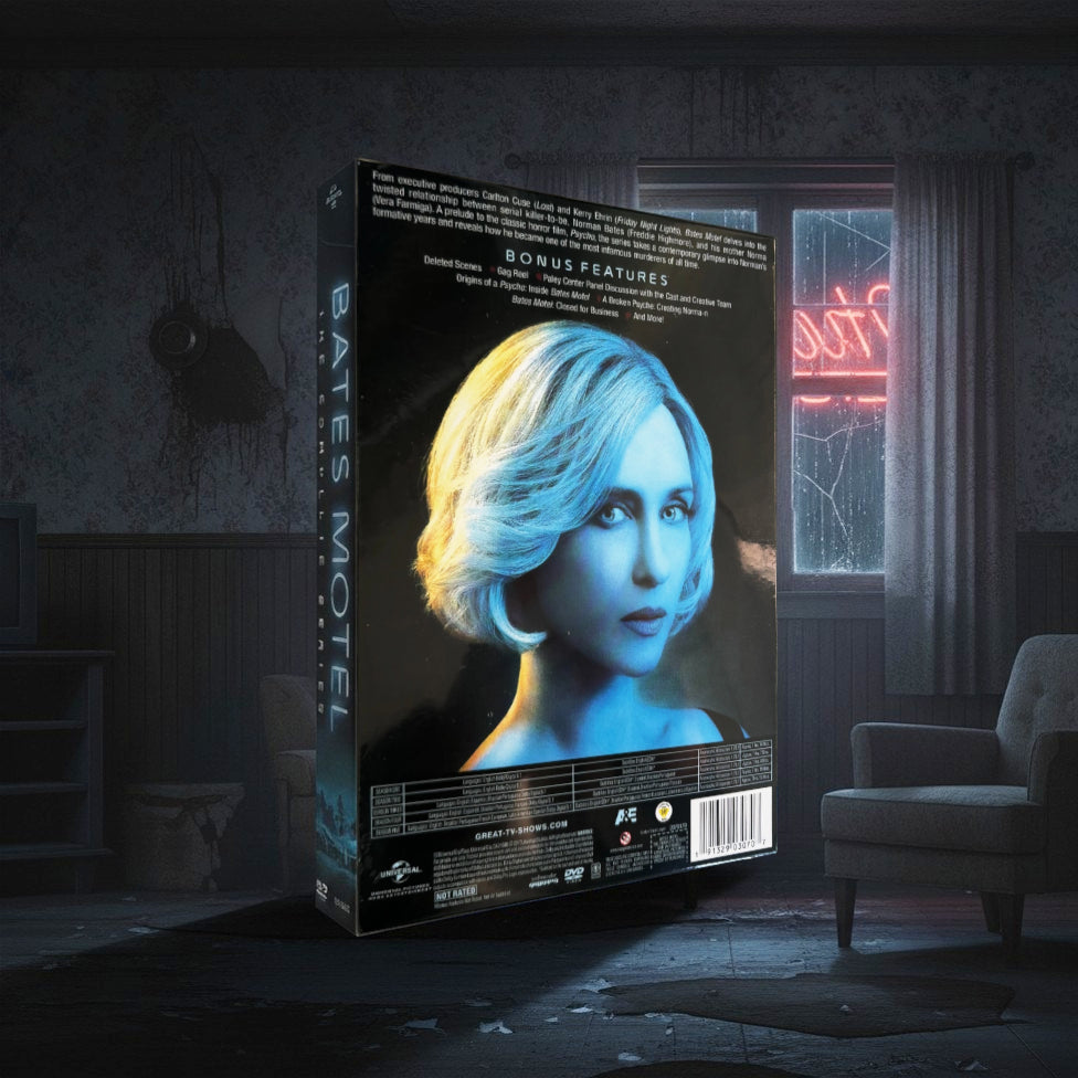 Bates Motel Complete Series DVD Box Set - Seasons 1-5 Collection - Norman Bates TV Show - Horror Thriller TV Series Gift Set