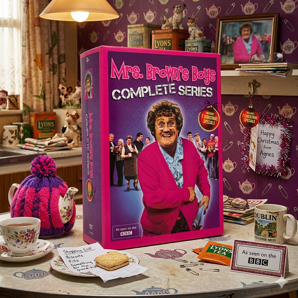 Mrs Brown's Boys Complete Series DVD, Seasons 1-3 Box Set, 8 Disc Irish Comedy TV Collection, British Sitcom, Comedy Gift