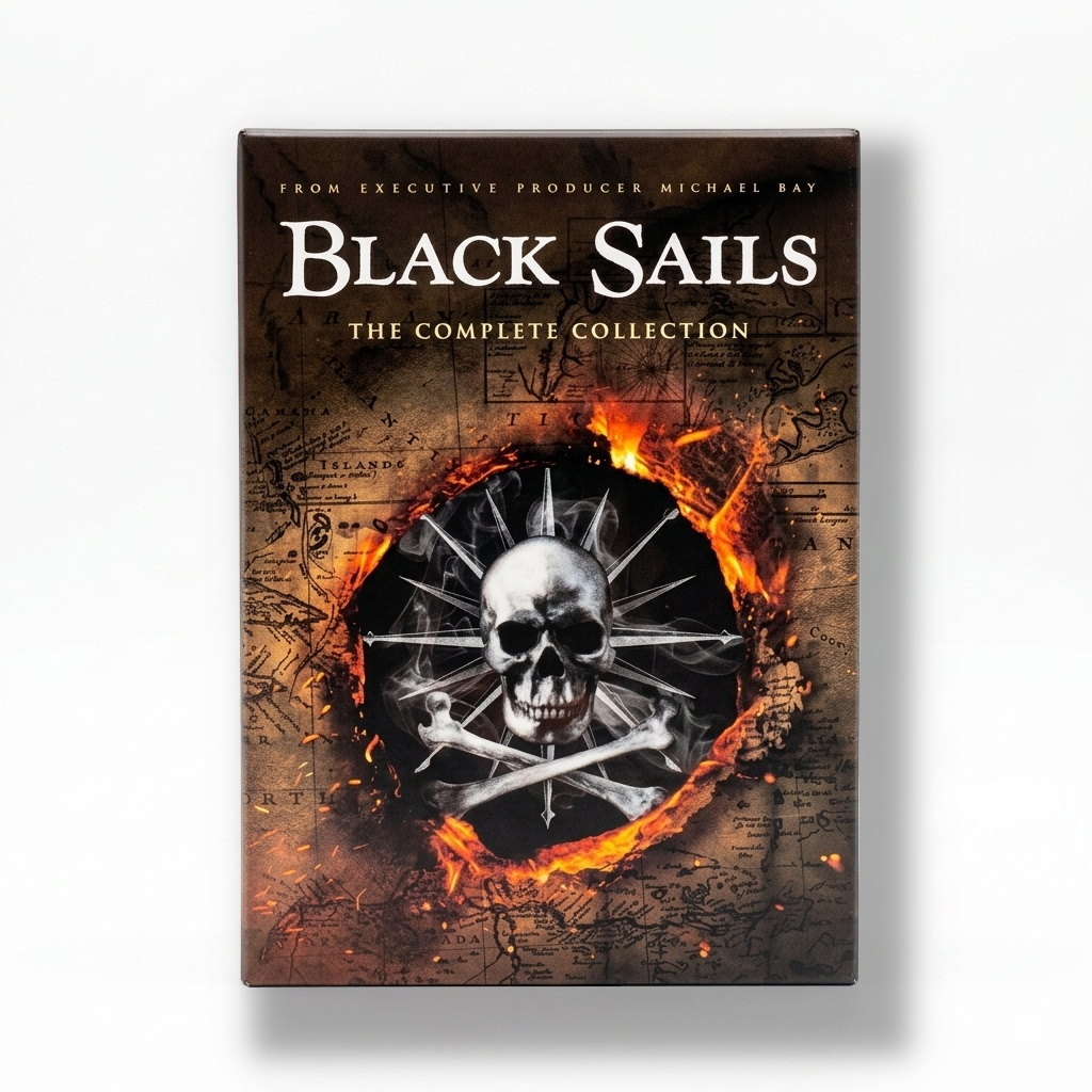 Black Sails Complete Series Seasons 1 - 4 DVD Box Set (12 Disc Collection) | Pirate Adventure Drama Collection