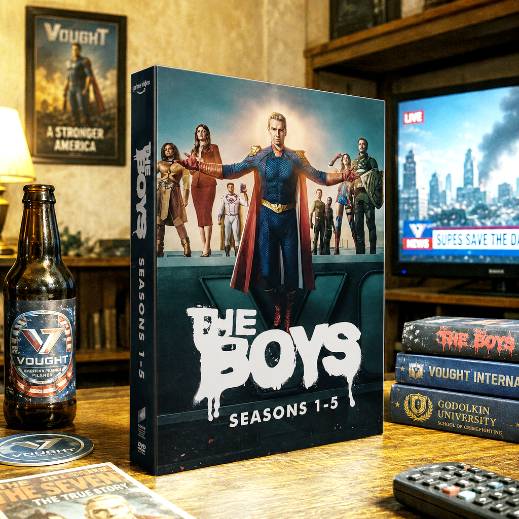 The Boys Complete Series Seasons 1–5 DVD Box Set (15 Disc Collection) | Superhero Action Drama Collection