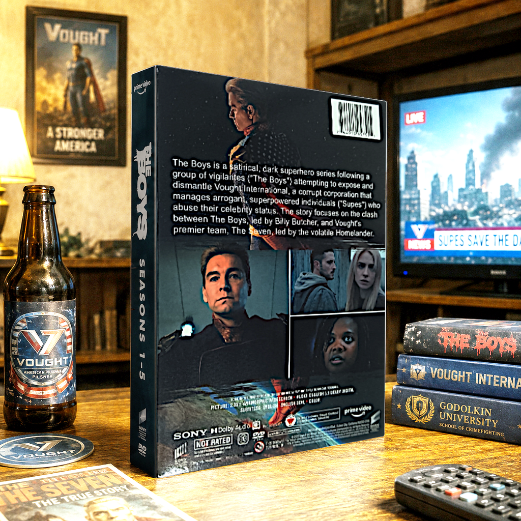 The Boys Complete Series Seasons 1–5 DVD Box Set (15 Disc Collection) | Superhero Action Drama Collection