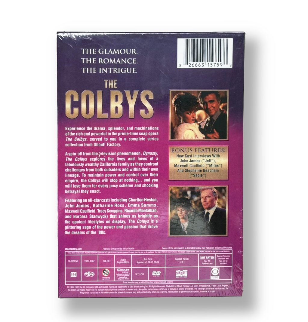 The Colbys Complete Series DVD Box Set, 12 Disc Collection, Classic TV Drama, 1980s TV Series, Dynasty Spin Off, Shout Factory