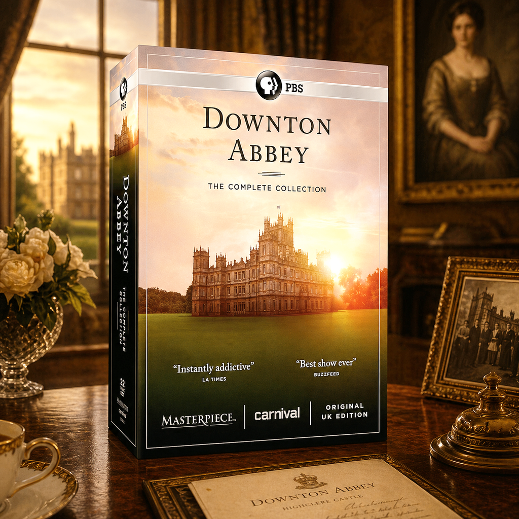 Downton Abbey Complete Series DVD, 22 Disc Box Set, British TV Drama, Period Drama Collection, Classic Television Gift