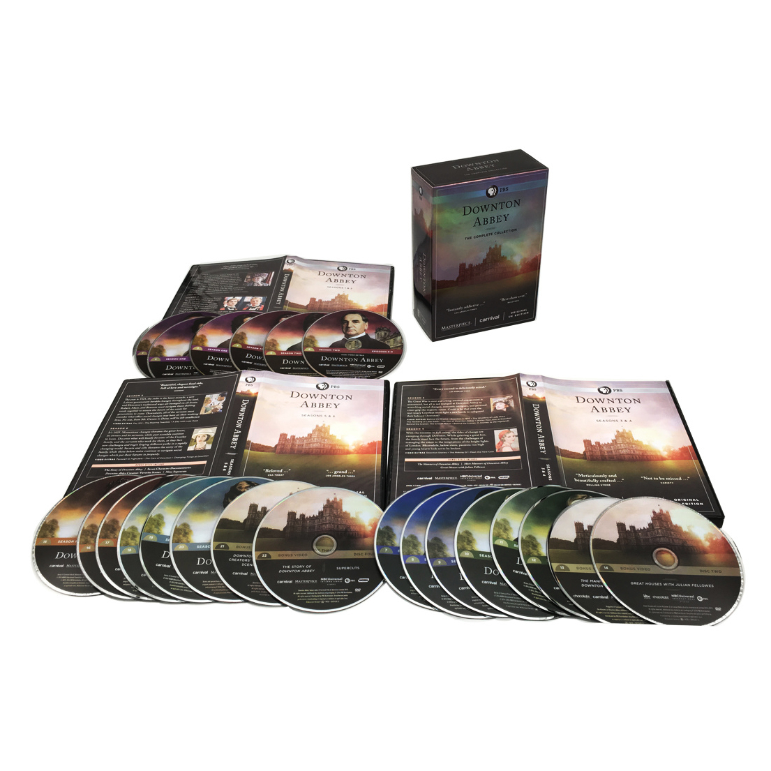 Downton Abbey Complete Series DVD, 22 Disc Box Set, British TV Drama, Period Drama Collection, Classic Television Gift