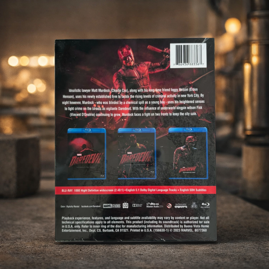 Daredevil Complete Series Blu-ray Box Set - Seasons 1-3 (9 Disc Collection) Marvel Netflix TV Show - Action Superhero Series