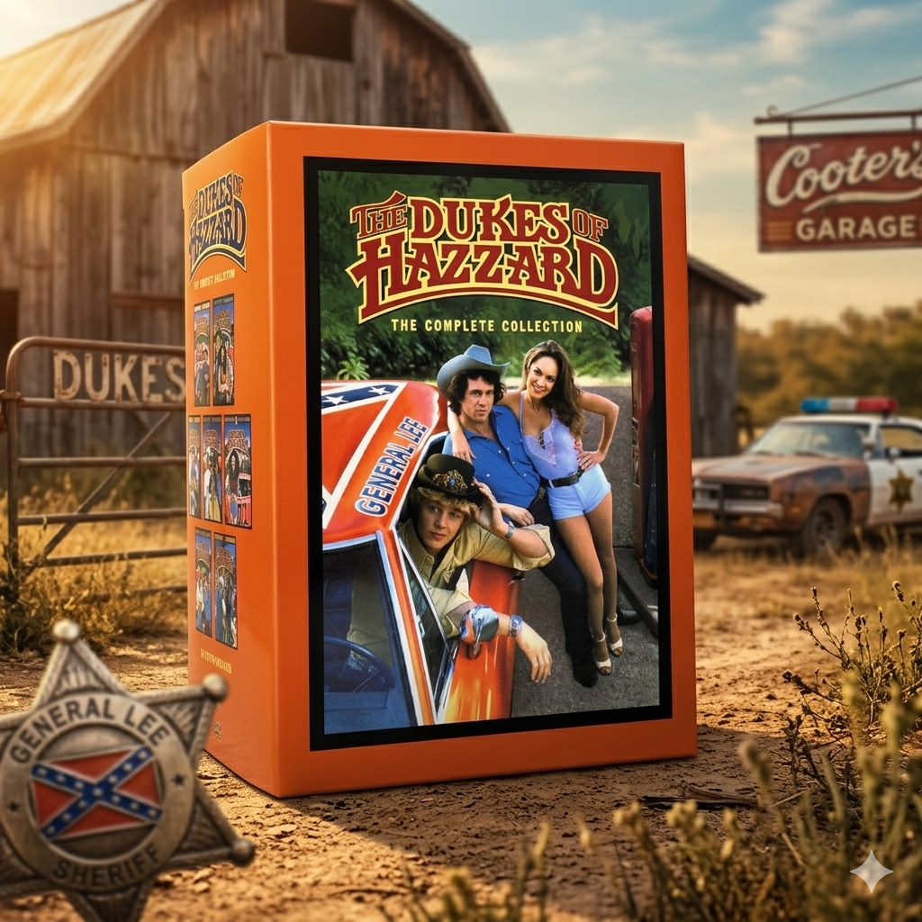 The Dukes of Hazzard Complete Series DVD Set - Seasons 1-7 Collection - Retro TV Gift - Classic Action Adventure Box Set