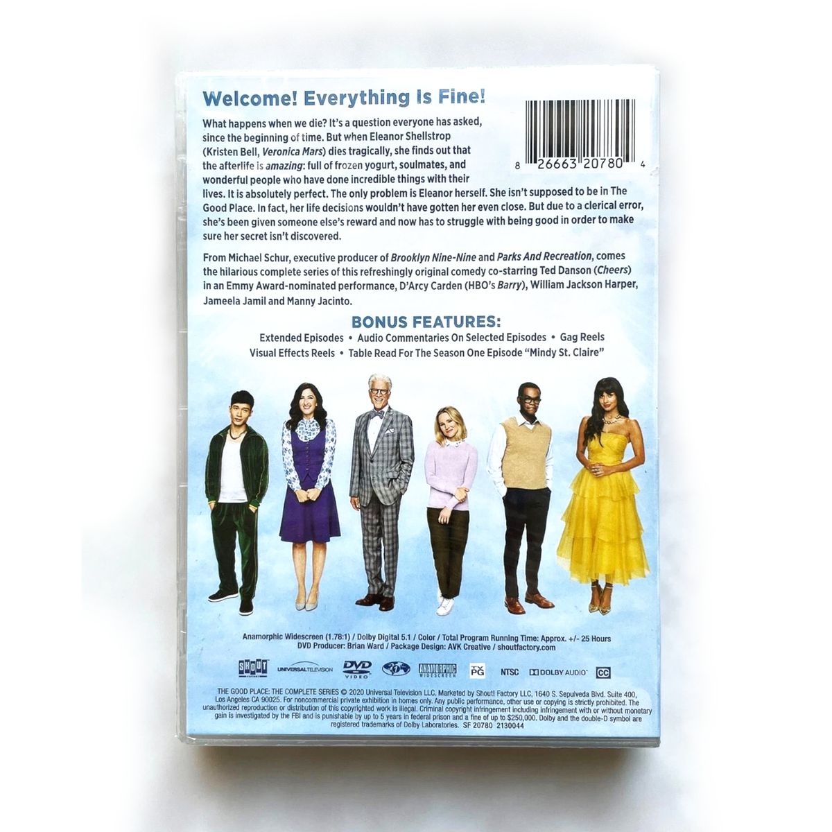 The Good Place Complete Series DVD Box Set - Seasons 1-4 Collection - 8 Disc TV Comedy Series - Gift for Fans of The Good Place