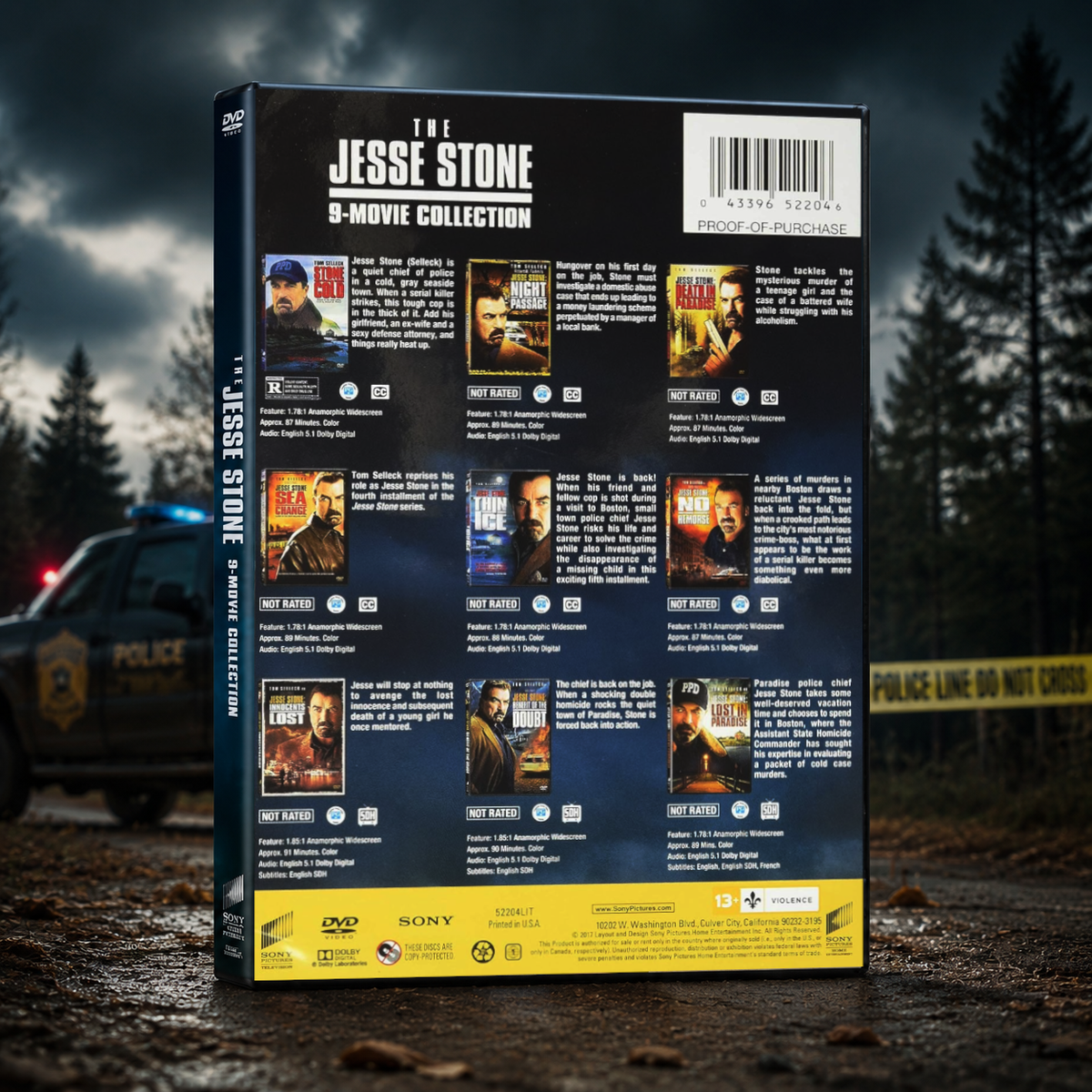 Jesse Stone 9 Movie Collection DVD Box Set - Complete 9 Film Collection - 5 Disc Set - Tom Selleck - Brand New Sealed