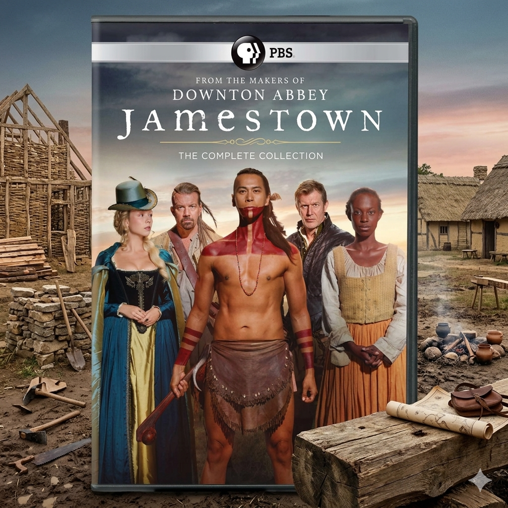 Jamestown Complete Collection DVD, Seasons 1-3 Box Set, 6 Disc British TV Drama, Historical Period Series, PBS Television