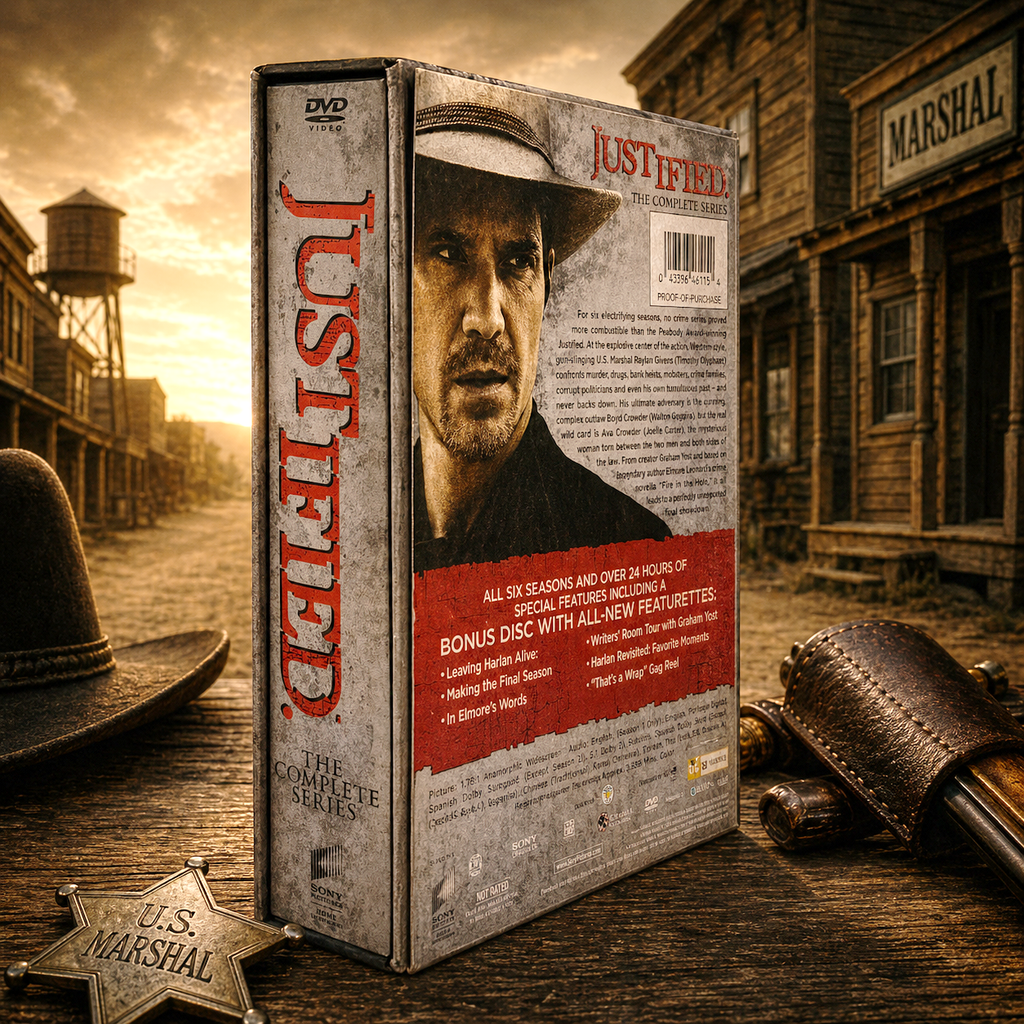 Justified Complete Series DVD Box Set | Seasons 1 - 6 | 19 Disc Collection | Timothy Olyphant | Brand New Sealed