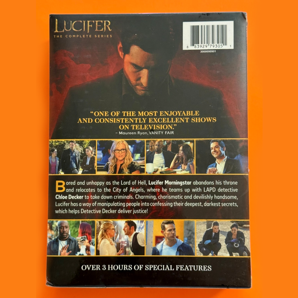 Lucifer Complete Series Seasons 1-6 DVD Box Set (19 Disc Collection) | Fantasy Crime Drama Collection