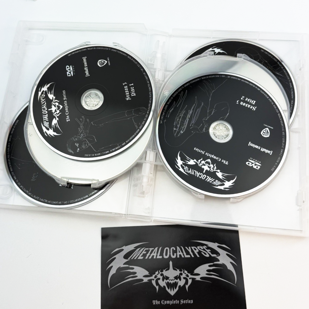 Metalocalypse Complete Series DVD - Sealed Box Set - Seasons 1-4 | 8 Disc Collection | Adult Swim Animated Comedy | Dethklok Series
