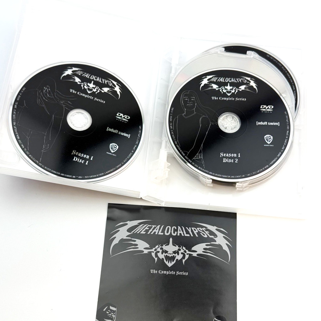 Metalocalypse Complete Series DVD - Sealed Box Set - Seasons 1-4 | 8 Disc Collection | Adult Swim Animated Comedy | Dethklok Series