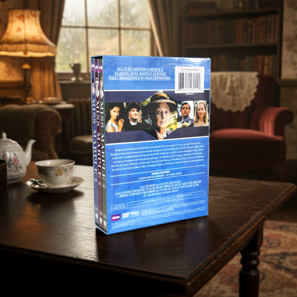 Miss Marple Complete Collection DVD Box Set, Agatha Christie 9 Disc BBC Series, British Mystery TV, Classic Detective Series