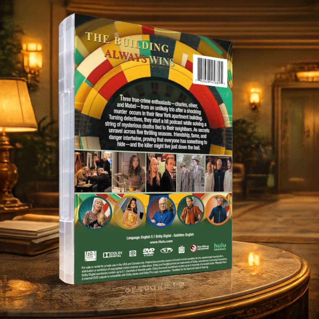 Only Murders in the Building Complete Seasons 1 - 5 DVD Box Set - Full Series Collection - Mystery Comedy TV Show Gift