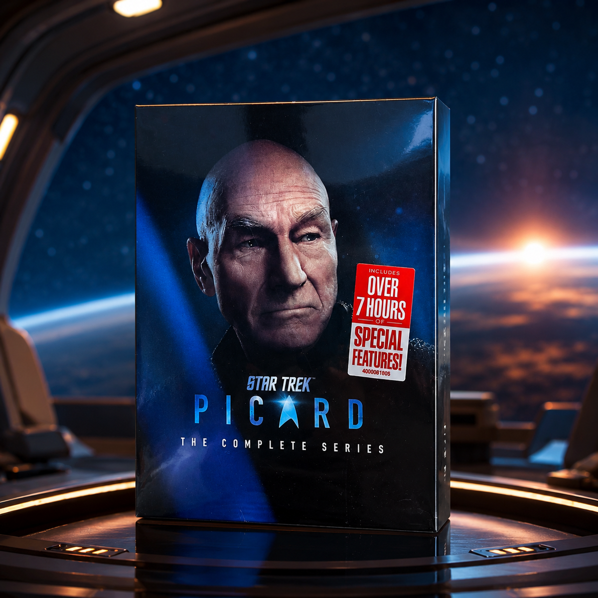 Star Trek Picard Complete Series DVD, Seasons 1-3 Box Set, 9 Disc Sci Fi TV Collection, Jean Luc Picard, Star Trek Gift