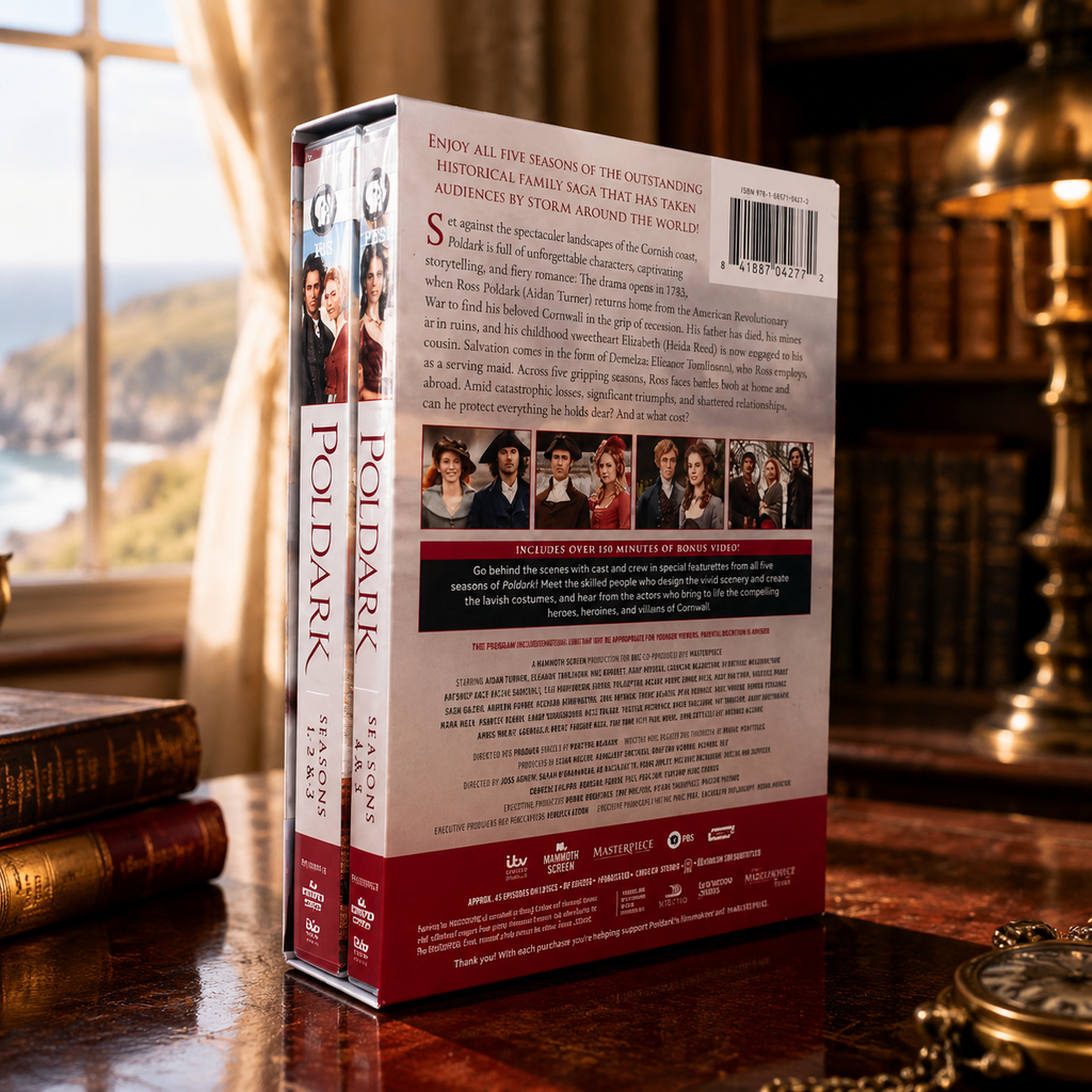Poldark Complete Series Seasons 1 - 5 DVD Box Set - Historical Drama Series