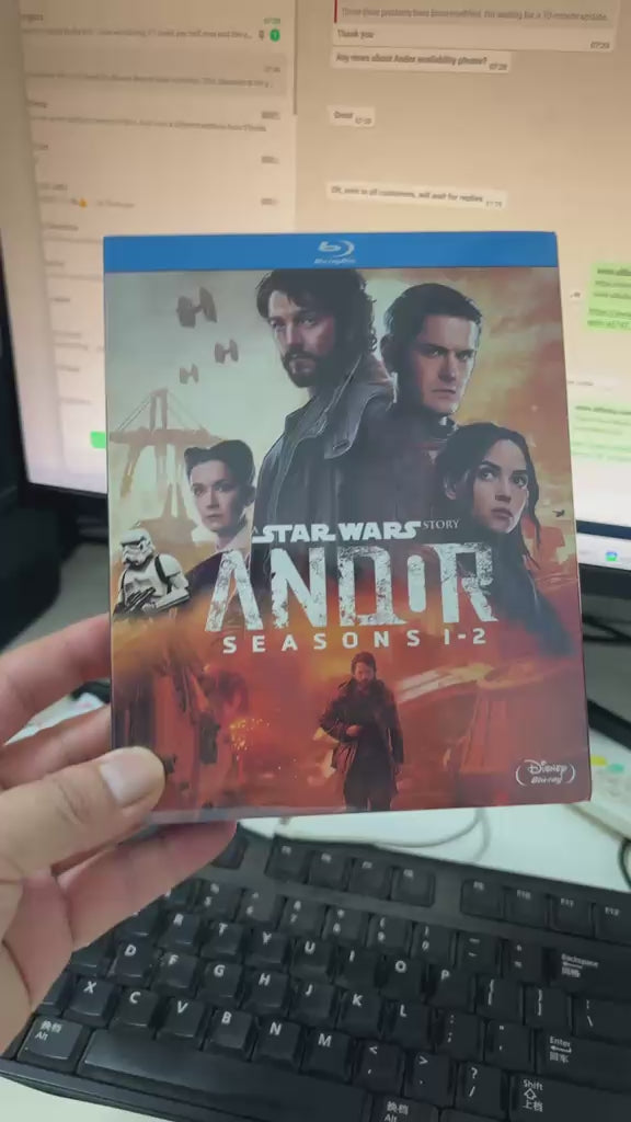Star Wars Andor Complete Seasons 1-2 Blu Ray Box Set - 4 Disc Collection - Complete Series - Sci-Fi Collector Gift - Disney Star Wars Series