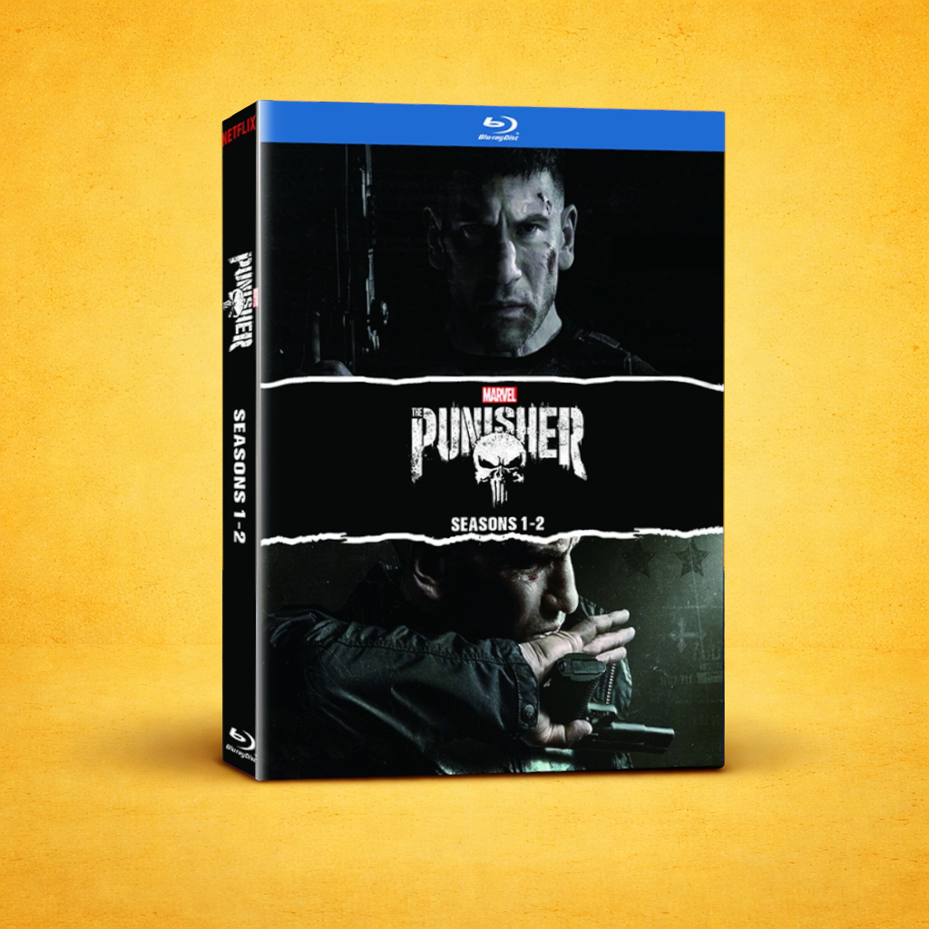 Marvel The Punisher Complete Series Blu-ray Box Set (Seasons 1–2) | Action TV Series | Gift for Him | Collector Edition | Frank Castle