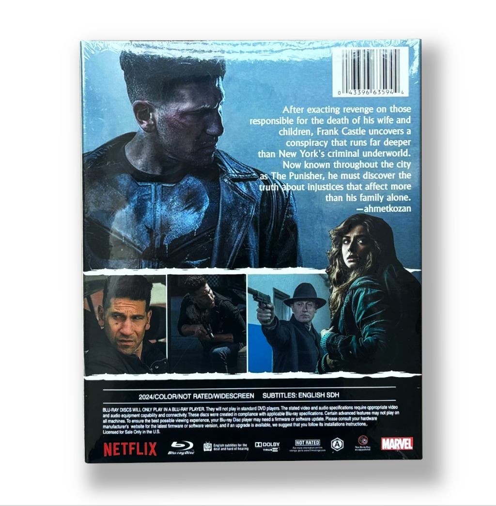 Marvel The Punisher Complete Series Blu-ray Box Set (Seasons 1–2) | Action TV Series | Gift for Him | Collector Edition | Frank Castle