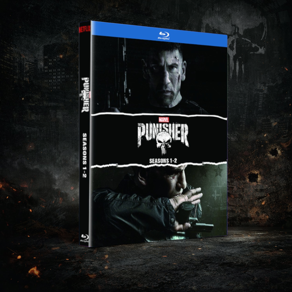 Marvel The Punisher Complete Series Blu-ray Box Set (Seasons 1–2) | Action TV Series | Gift for Him | Collector Edition | Frank Castle