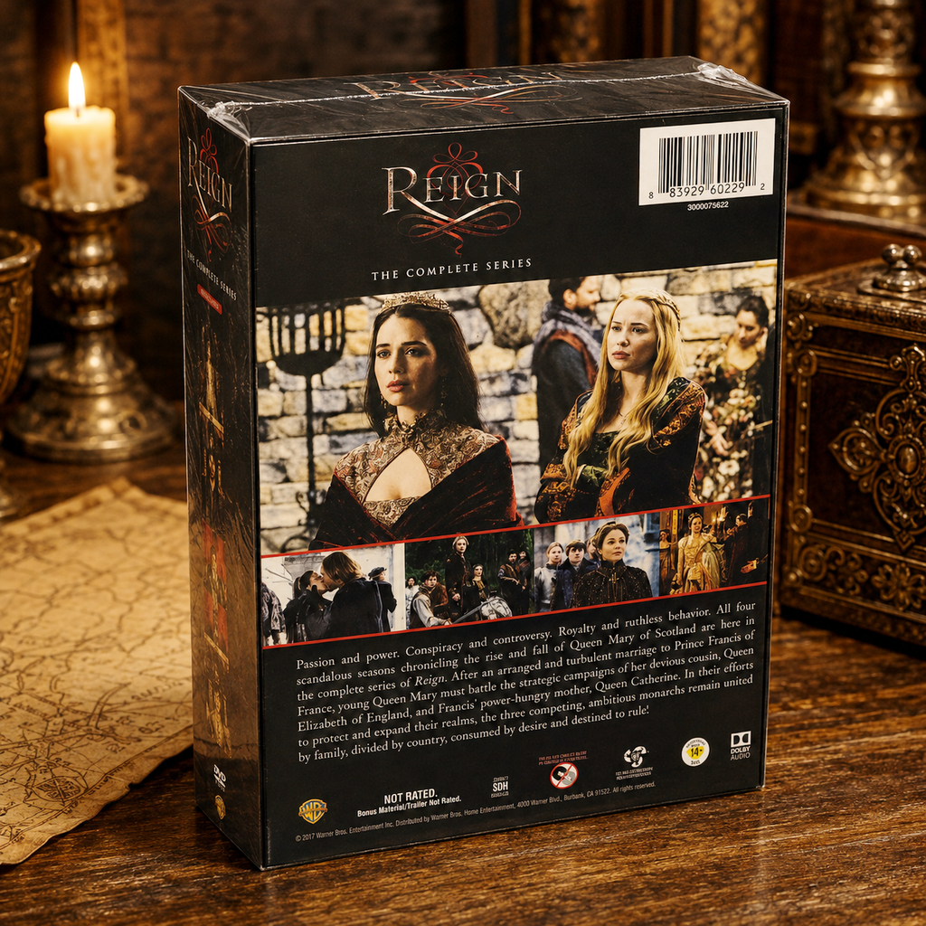 Reign Complete Series Seasons 1–4 DVD Box Set - 17-Disc Collection - Mary Queen of Scots - Historical Drama