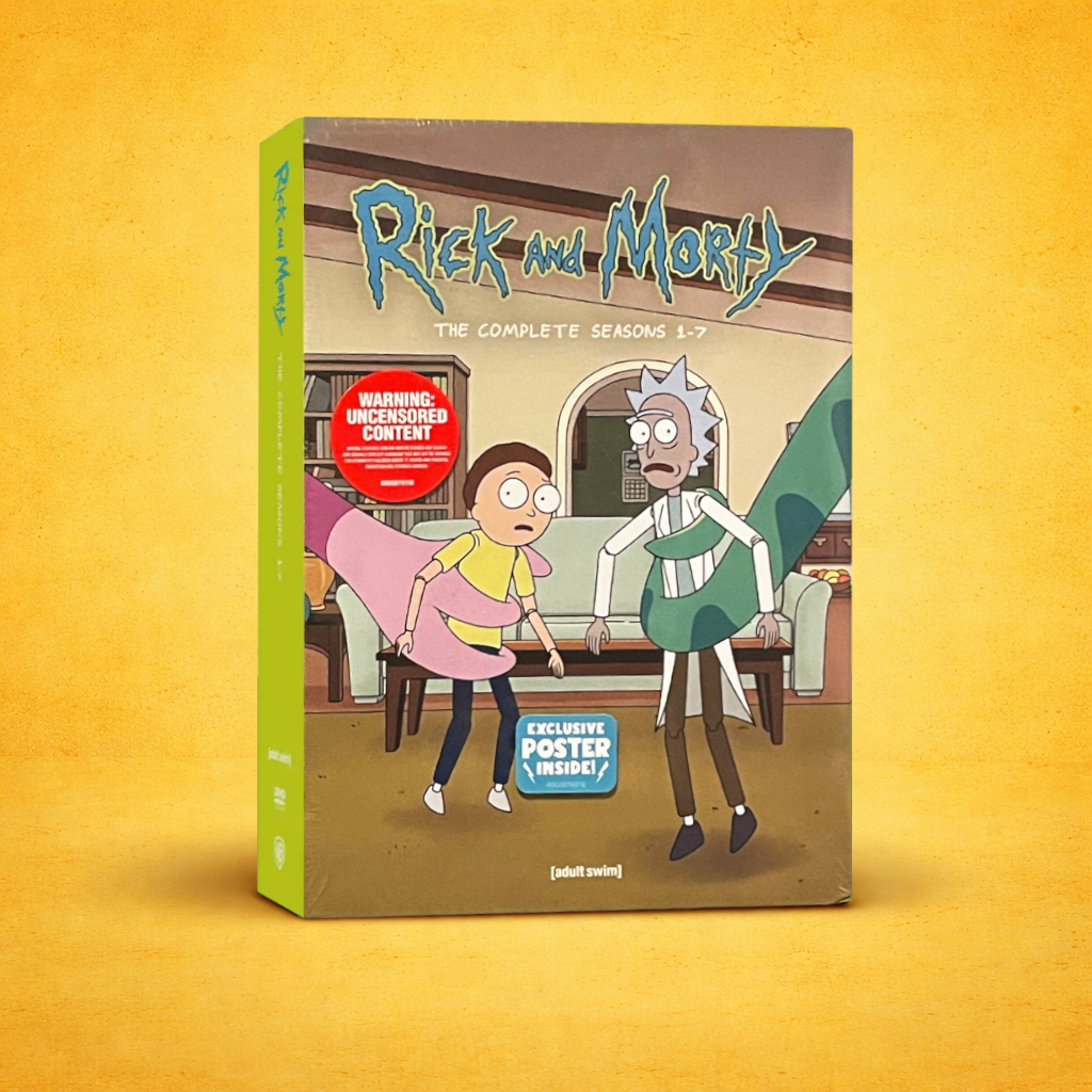 Rick and Morty Complete Series DVD, Seasons 1-7 Box Set, 14 Disc Collection, Adult Animation, Sci Fi Comedy, Cartoon Network