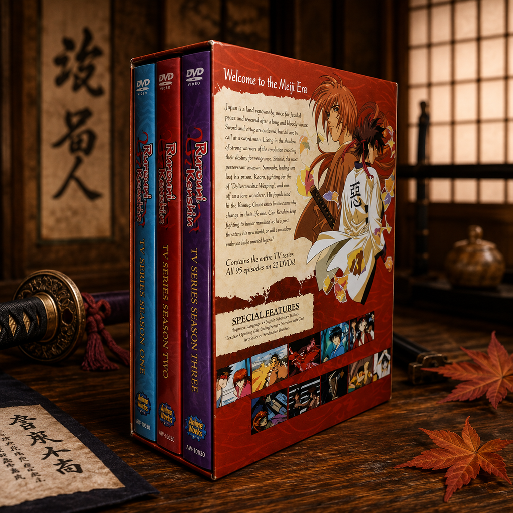 Rurouni Kenshin Complete Series DVD Box Set | Seasons 1–3 | Classic Anime Collection | 2010 Edition