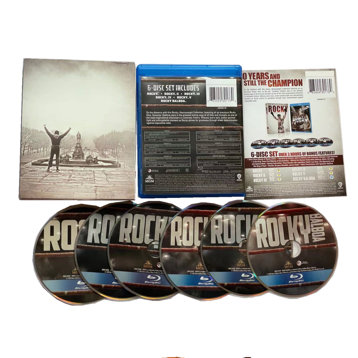Rocky Heavyweight Collection Blu-ray Box Set | Complete Rocky Movie Collection | 6 Bluray Disc Set | Sylvester Stallone