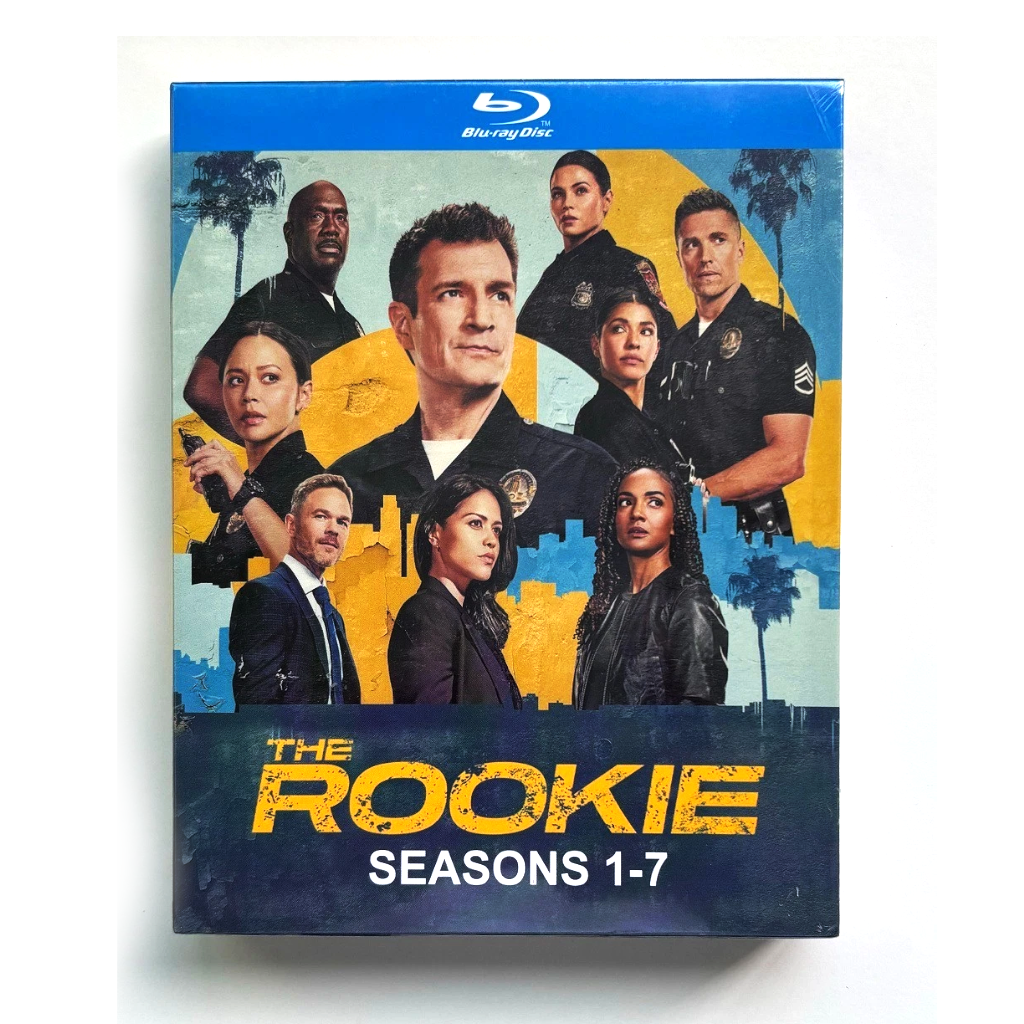 The Rookie Complete Series Blu-ray Box Set – Seasons 1-7 - 7 Disc Collection - Police Drama TV Show - Nathan Fillion