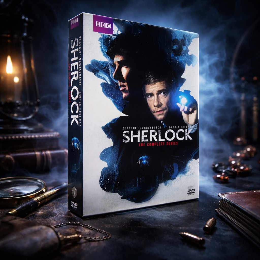 Sherlock - Complete Series (Seasons 1-4, 9 Discs) DVD Box Set - BBC Crime Mystery Collection