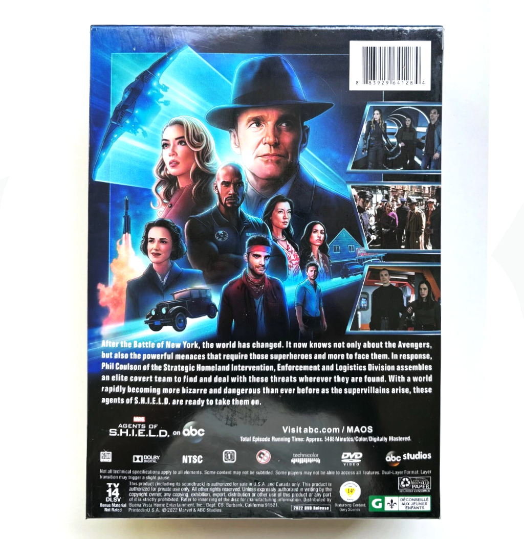 Marvel Agents of SHIELD Complete Series DVD Box Set (Seasons 1–7) | 32 Disc Collection | Action Sci-Fi TV Gift