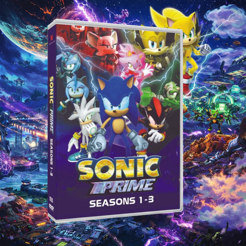 Sonic Prime Complete Series - Seasons 1-3 (DVD, 6-Disc Box Set)