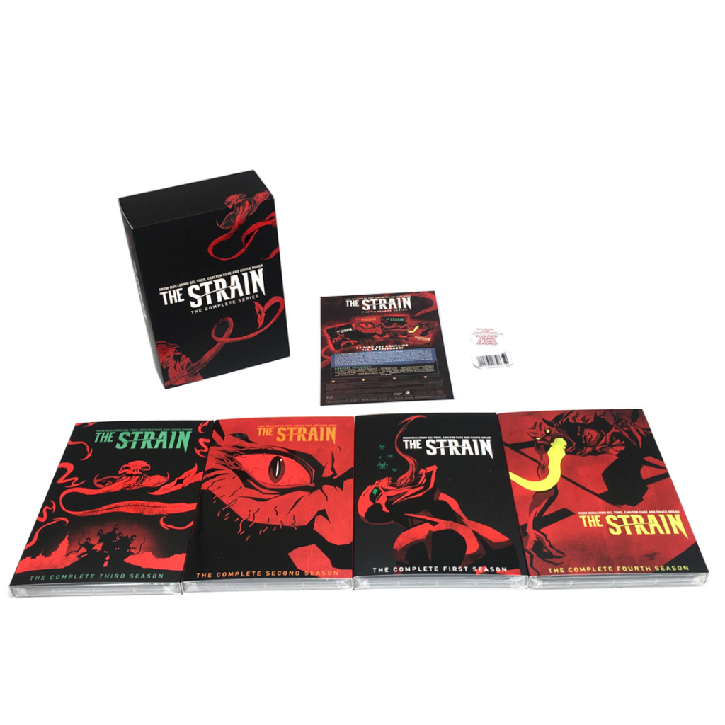 The Strain Complete Series DVD, Seasons 1-4 Box Set, 14 Disc Horror TV Collection, Supernatural Horror, Vampire Series