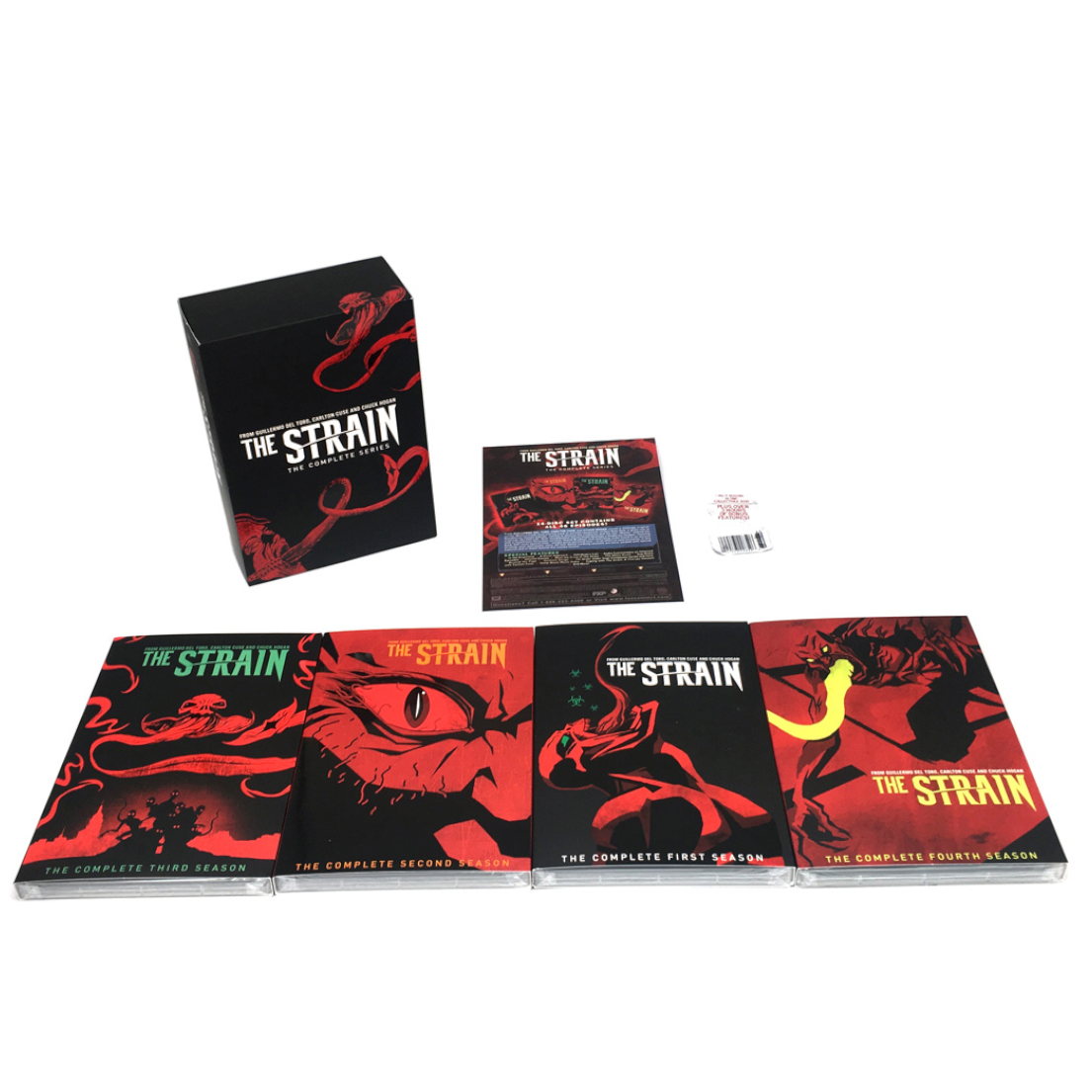The Strain Complete Series DVD, Seasons 1-4 Box Set, 14 Disc Horror TV Collection, Supernatural Horror, Vampire Series