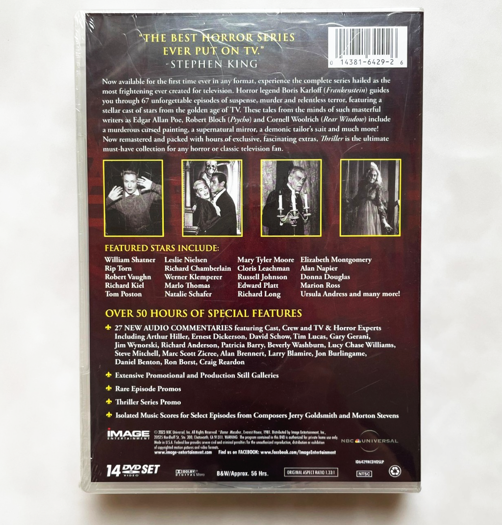 Vintage Thriller TV Series Complete Collection – 14 DVD Box Set | Classic Horror & Suspense | Boris Karloff | Retro TV Gift