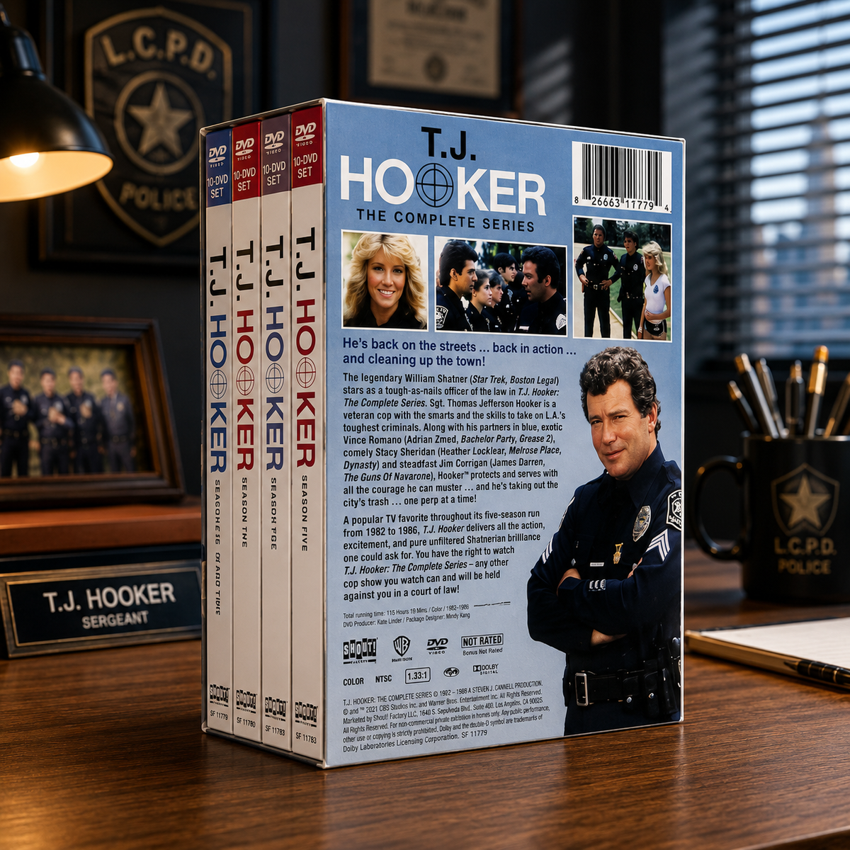 T.J. Hooker Complete Series DVD Box Set | Seasons 1 - 5 | Classic Crime Drama | 2017 Shout! Factory Collection