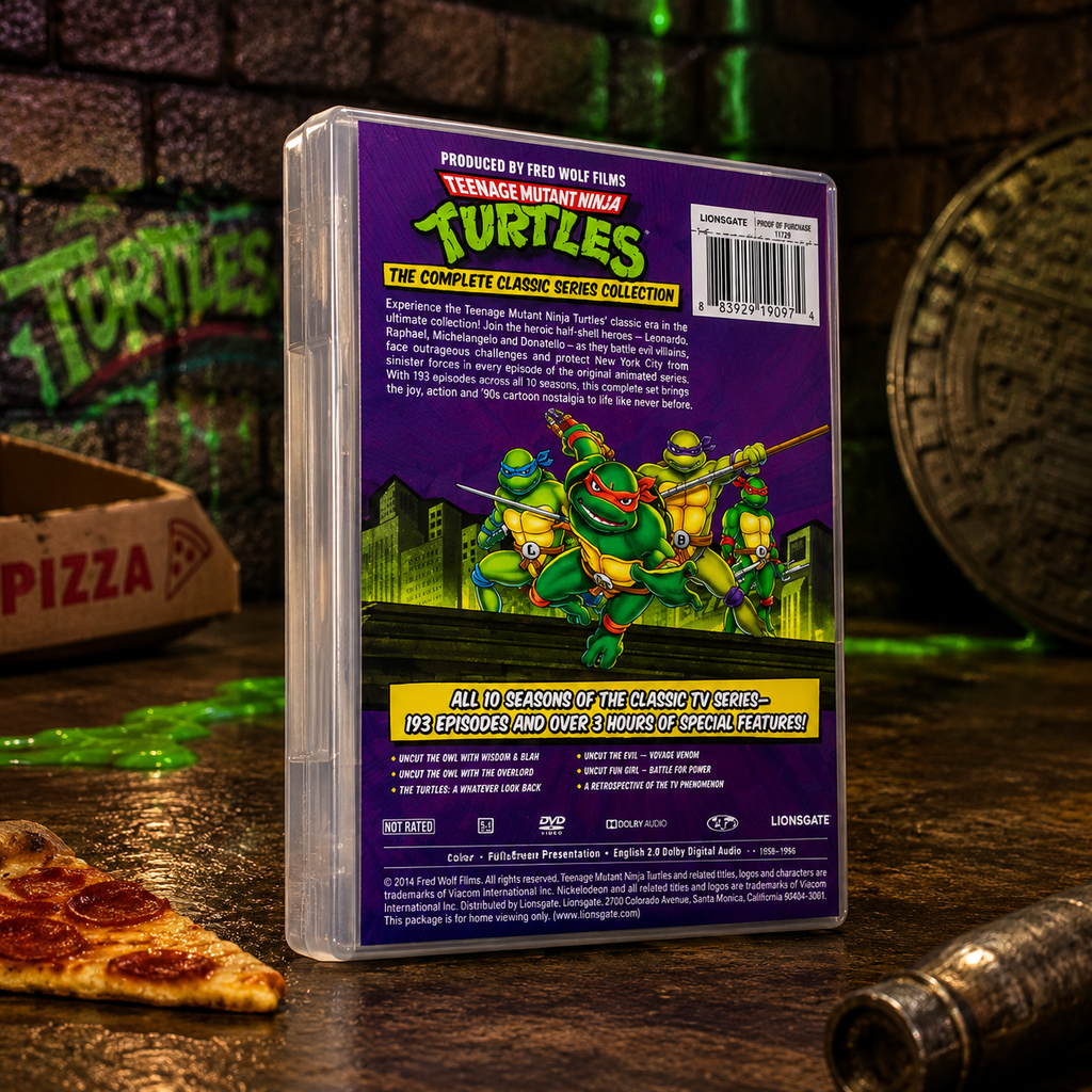 Teenage Mutant Ninja Turtles Complete Classic Series Collection DVD | 1987 Original Series | 23 Disc Set