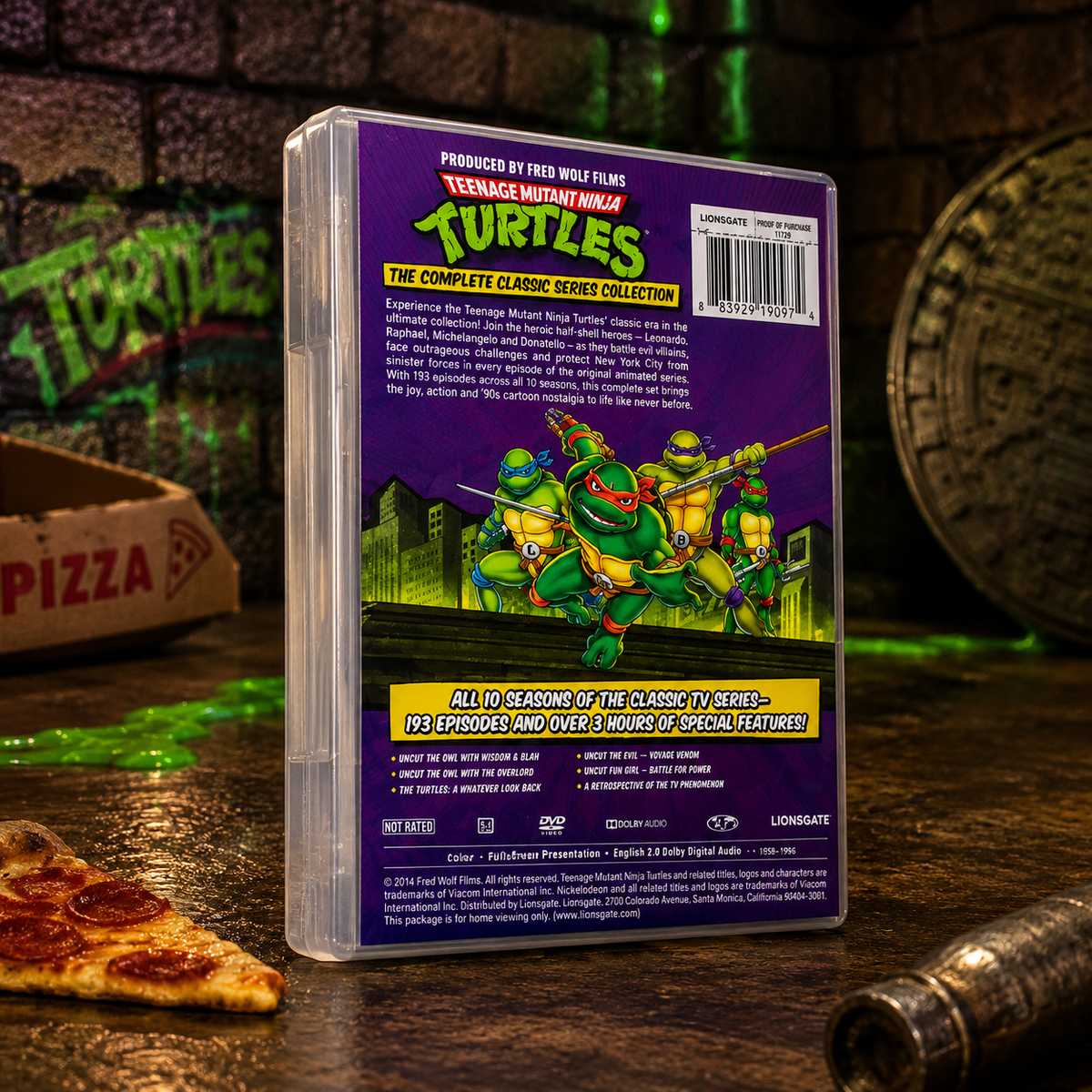 Teenage Mutant Ninja Turtles Complete Classic Series Collection DVD | 1987 Original Series | 23 Disc Set