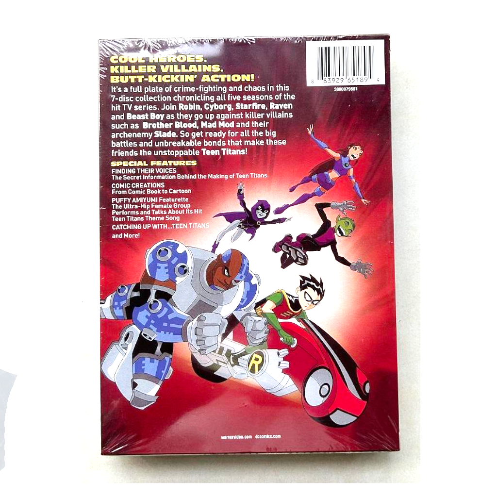 Teen Titans Complete Series DVD, 7 Disc Box Set, Full Animated TV Series, Teen Titans DVD Collection, Superhero Cartoon Gift