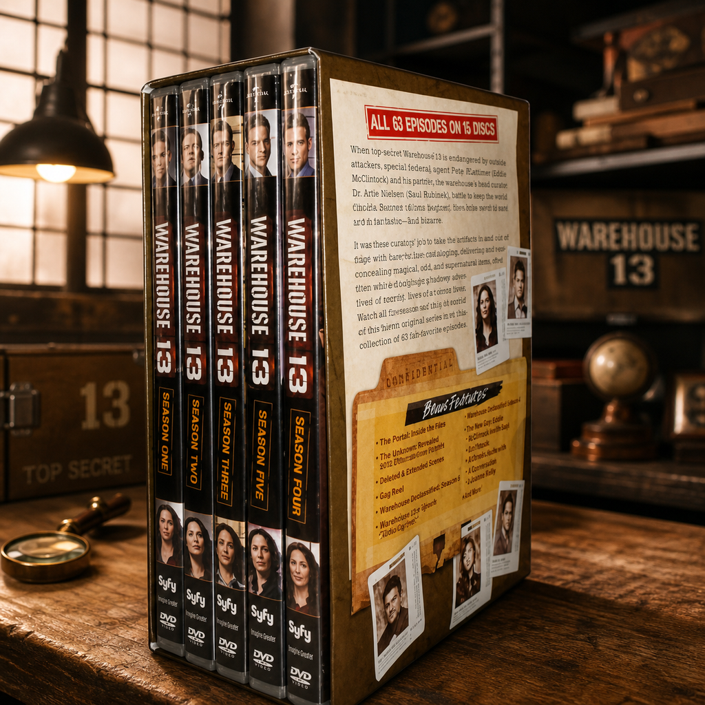 Warehouse 13 Complete Series DVD Box Set - Seasons 1–5 Collection - 16 Discs - Sci-Fi Mystery Adventure