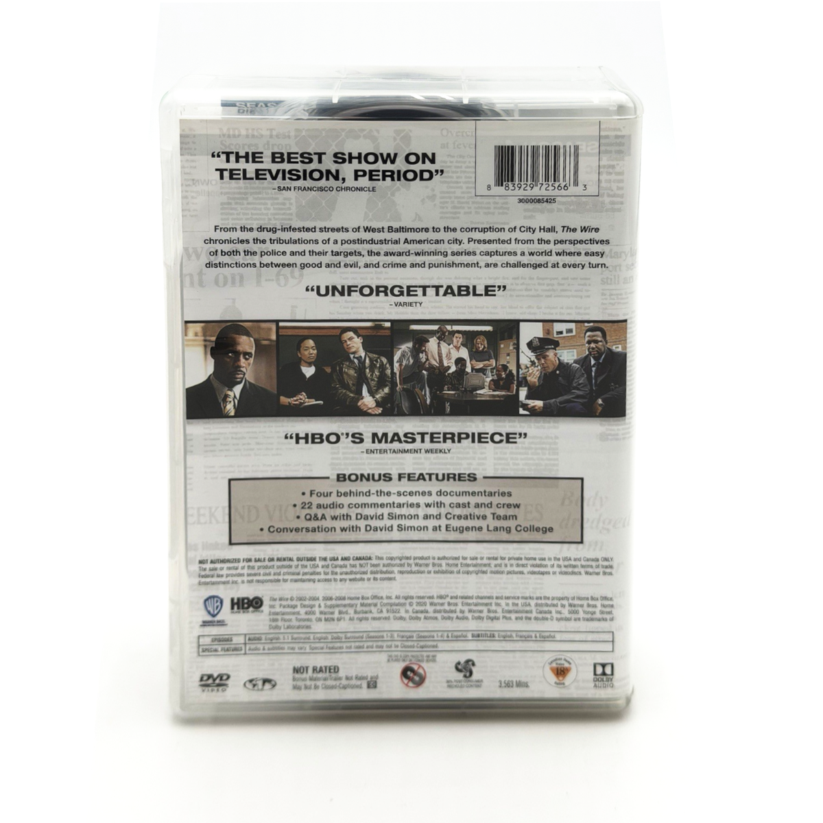 The Wire - The Complete Series (23 Discs) DVD Box Set - HBO Crime Drama Collector’s Edition