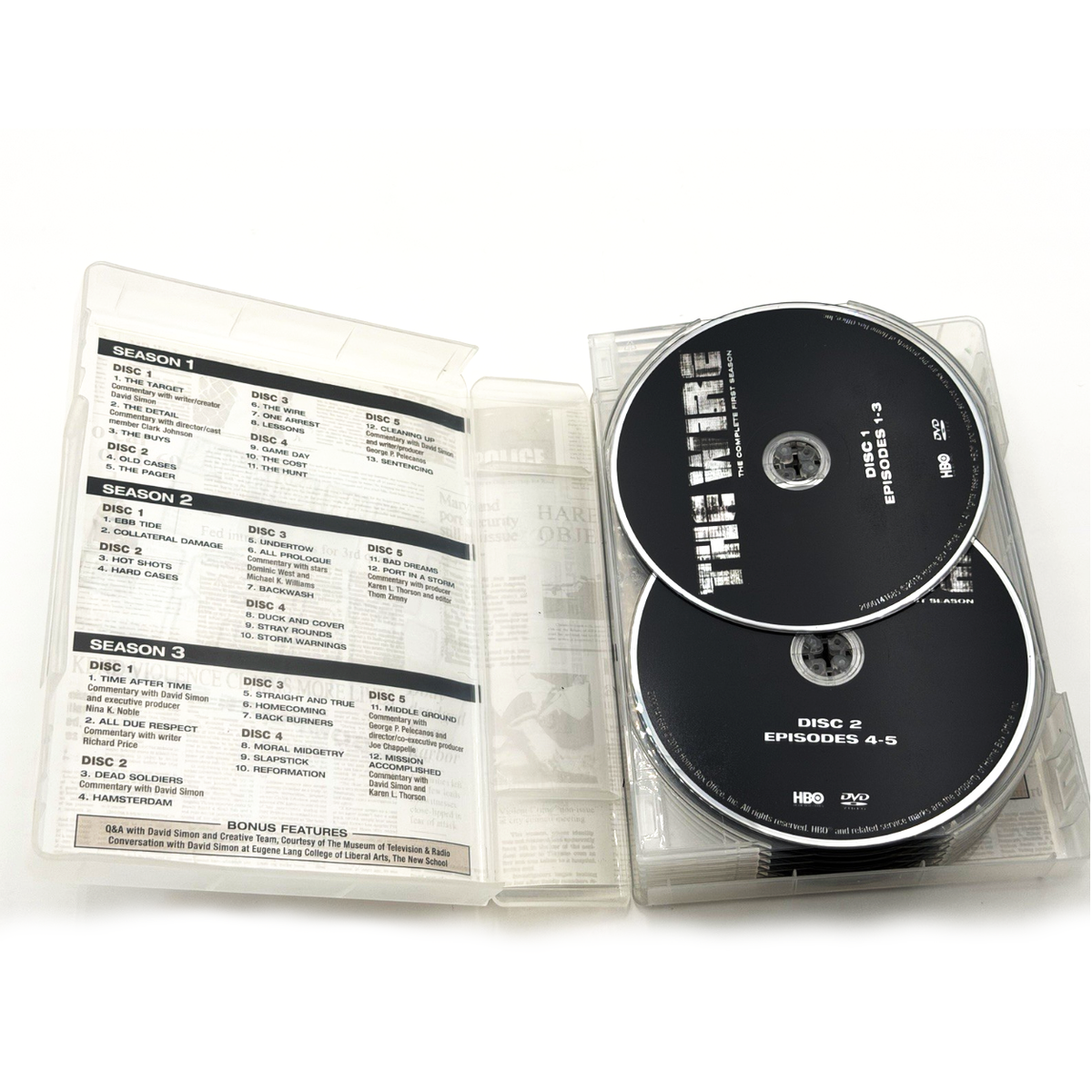 The Wire - The Complete Series (23 Discs) DVD Box Set - HBO Crime Drama Collector’s Edition